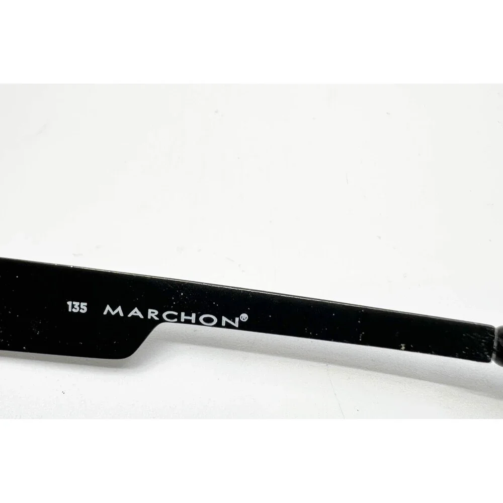 Marchon M207 020 Eyeglasses Mens Black Rectangular Full Rim Frames 50-17-135